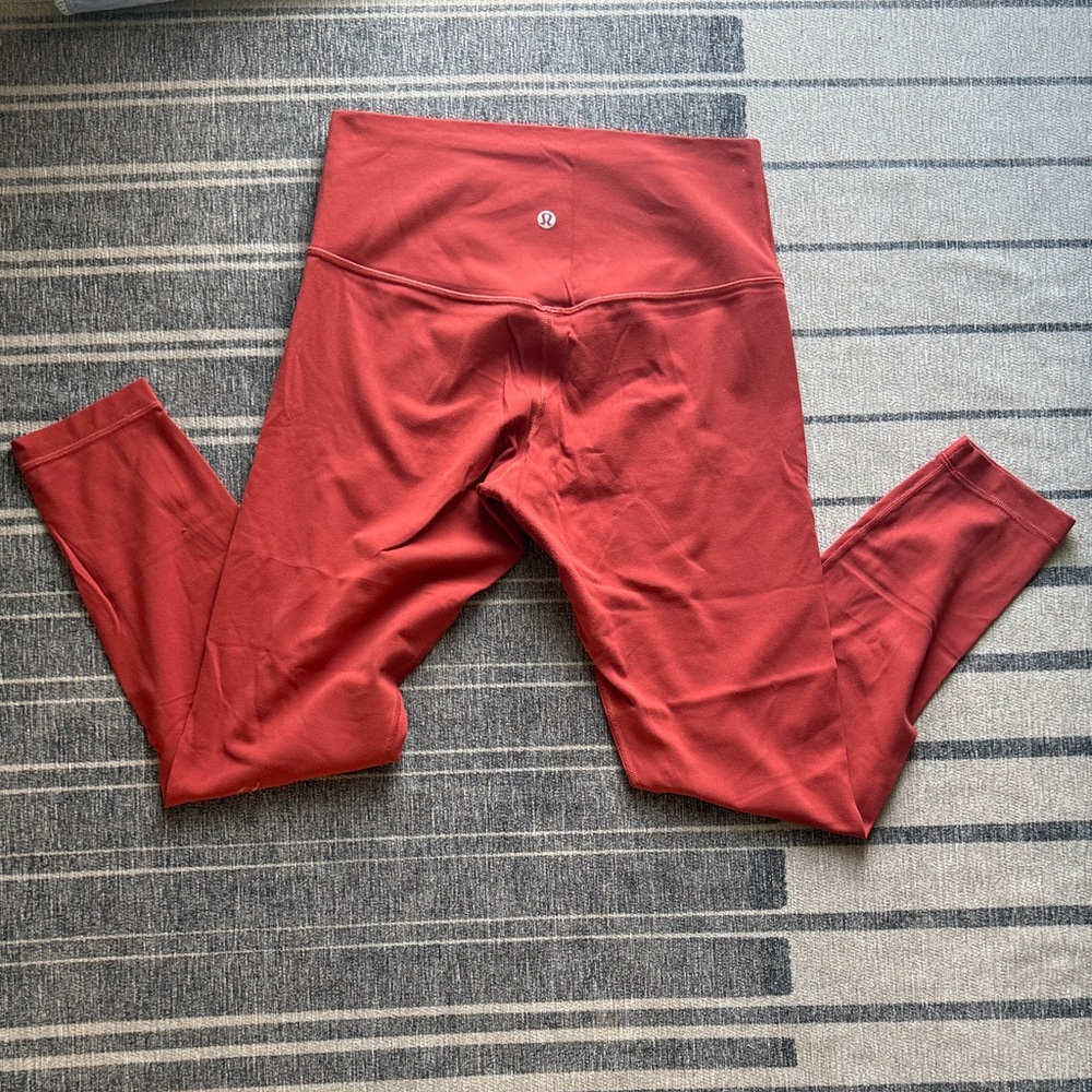 Lululemon Align High-Rise Burnt Red Leggings